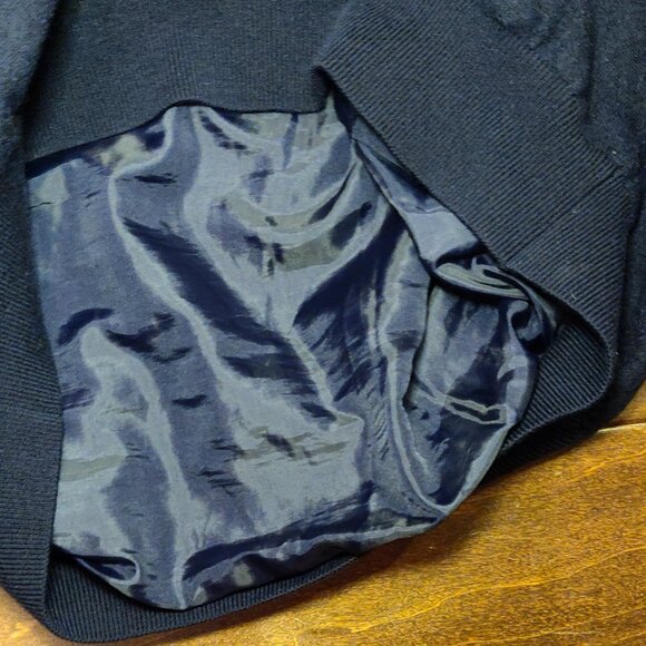 Fairway & Greene Italian Merino Wool Lined 1/4 Zip Sweater Vest Navy SIZ… - Picture 6 of 6
